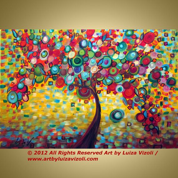 Whimsical Tree Painting at PaintingValley.com | Explore collection of ...