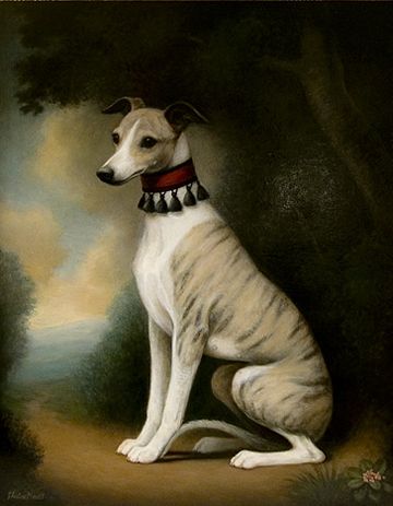 360x463 Sewing Figurines Galgos Y Perros Dog - Whippet Painting