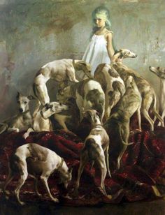 236x308 The 50 Best Tableaux Levriers Images On Dog Art - Whippet Painting