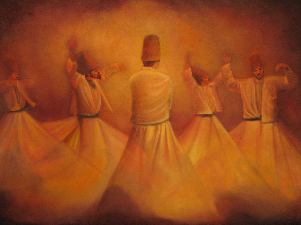 1024x768 Whirling Dervish Painting Kelly Benson - Whirling Dervish Painting