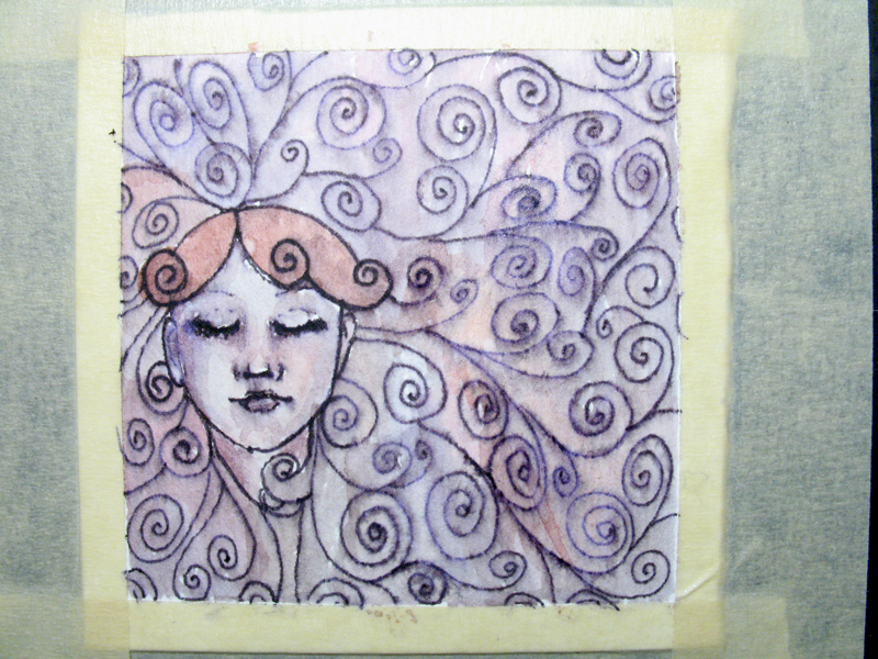 800x600 Mini Painting - Whirly Painting