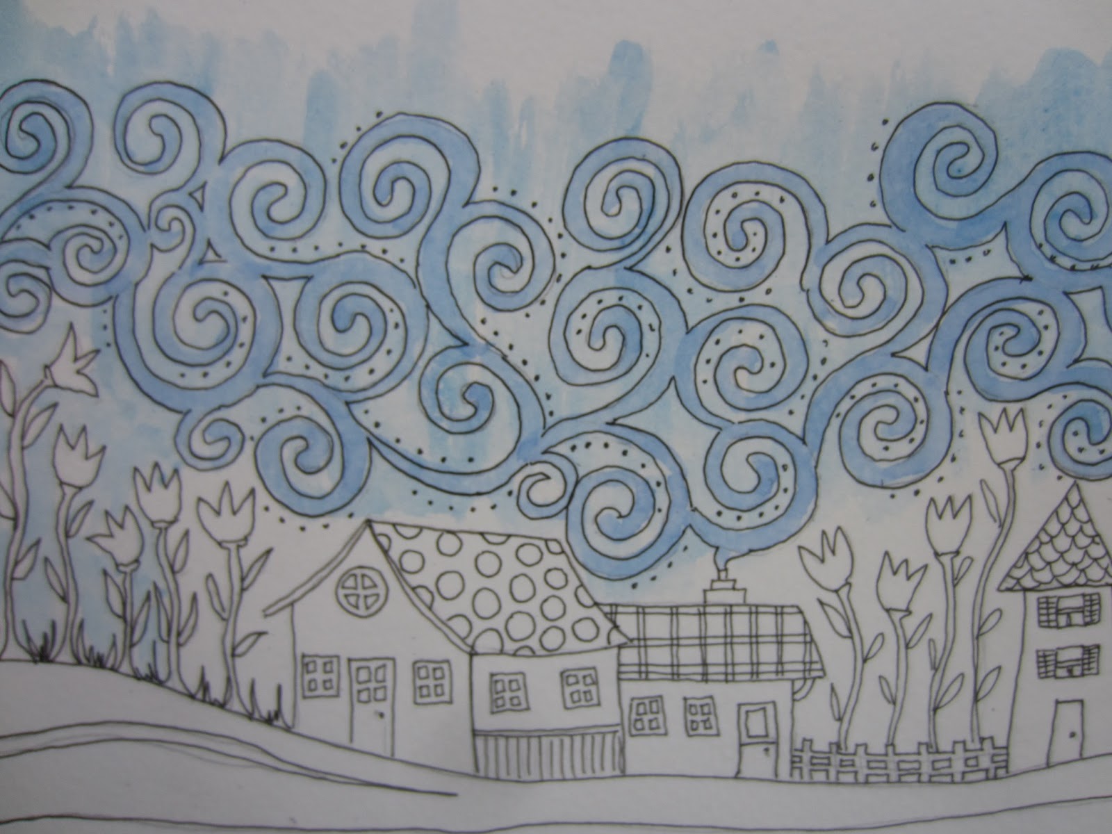 1600x1200 The Sketchbook Challenge Swirly Whirly - Whirly Painting