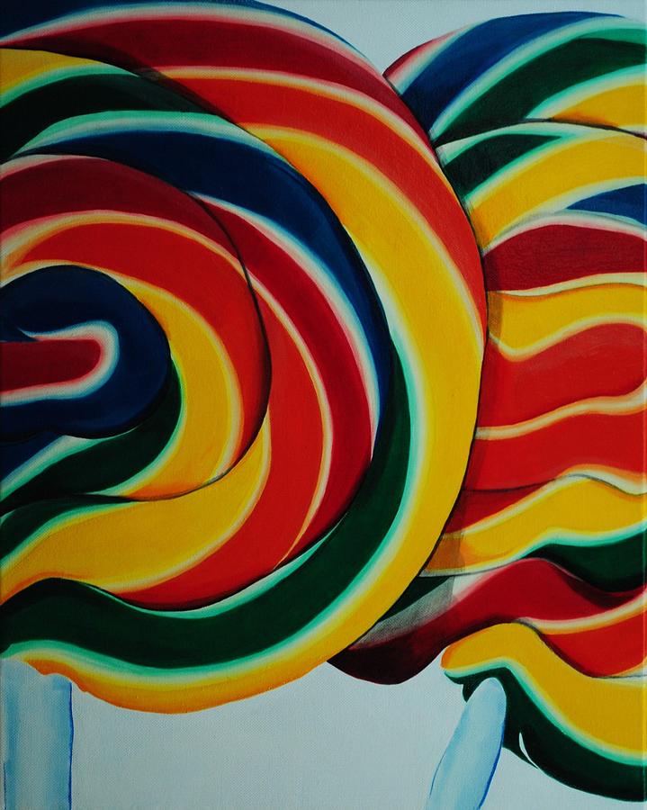 719x900 Whirly Pop Painting By Andrea Nally - Whirly Painting