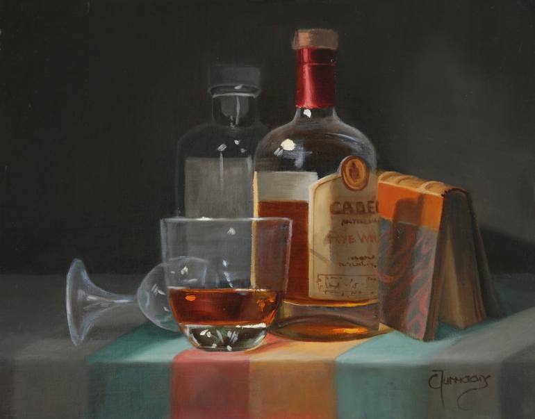 770x603 Saatchi Art Whiskey Painting By Cary Jurriaans - Whiskey Painting