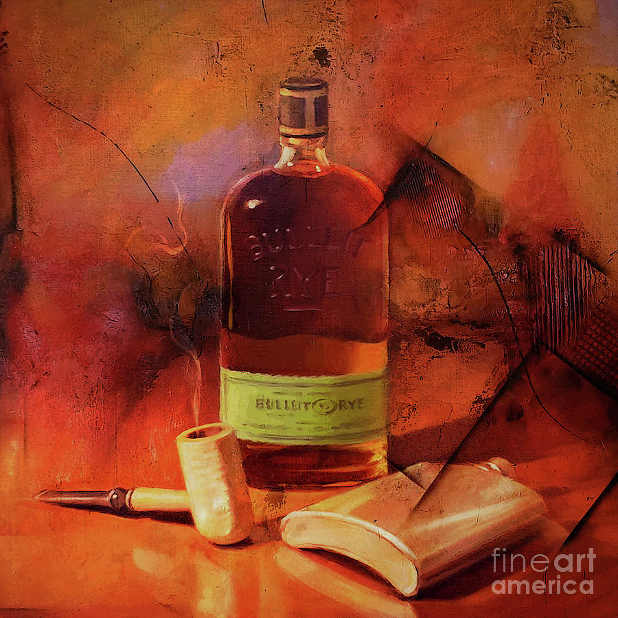 900x900 Whiskey Art Painting By Gull G - Whiskey Painting