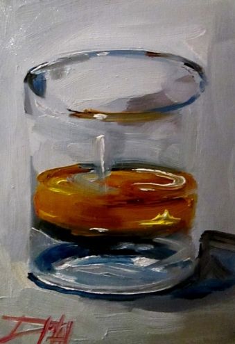 339x495 Whiskey Original Art Painting By Delilah Smith - Whiskey Painting