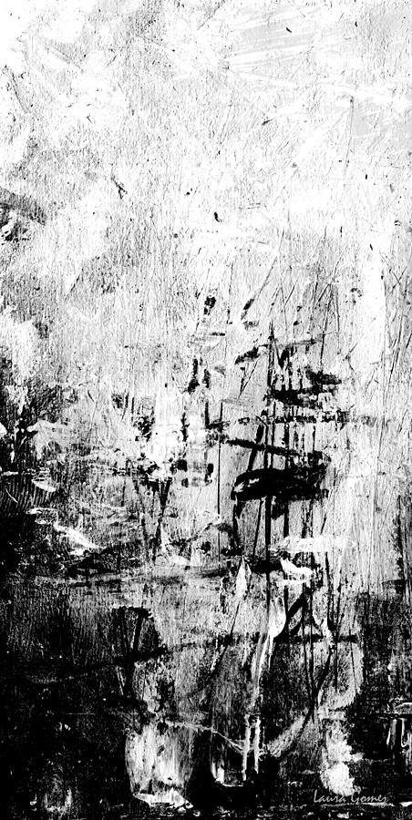 452x900 Old Memories - White Abstract Painting