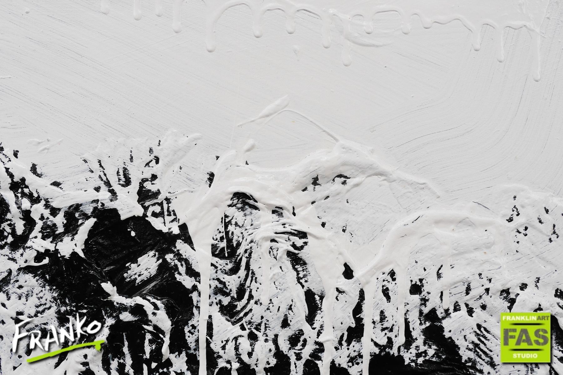 1800x1200 White Jazz 100cm X 100cm Black White Abstract Painting - White Abstract Painting