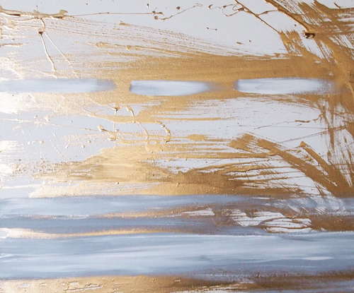 500x415 The Daylight Colored Daylight Gold + Grey + White - White And Gold Painting