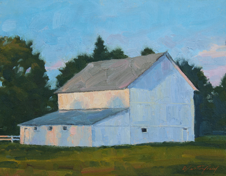 770x600 David Westerfield Studio 2015 - White Barn Painting