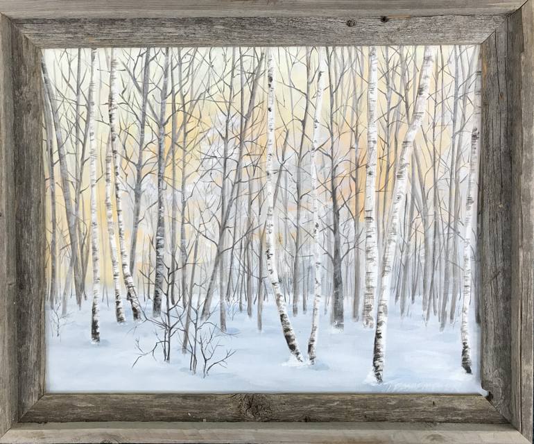 770x640 Saatchi Art White Birch - White Birch Painting