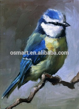 252x350 Under Black Background Classic Chinese Style Lovely Blue And White - White Bird Painting