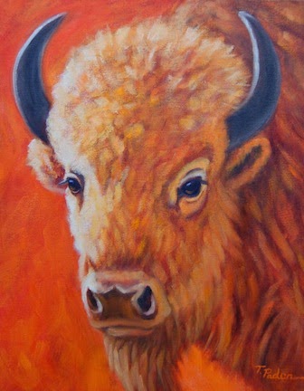 336x432 Paintings By Theresa Paden White Buffalo - White Buffalo Painting