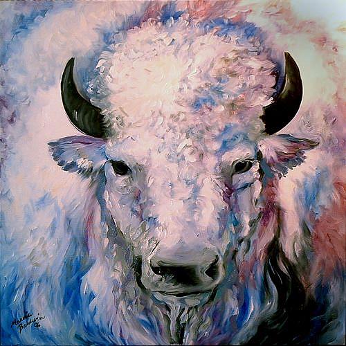 500x500 White Buffalo - White Buffalo Painting