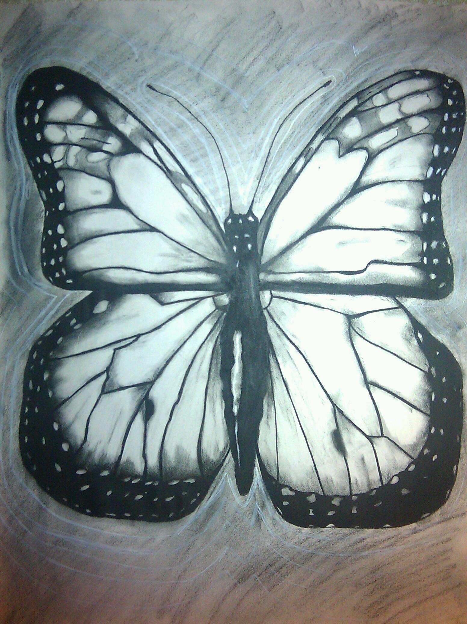 1552x2073 The Black And White Butterfly Ashley Lynn Foundmyself - White Butterfly Painting