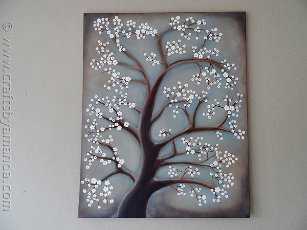600x450 White Cherry Blossom Tree Painting - White Cherry Blossom Painting