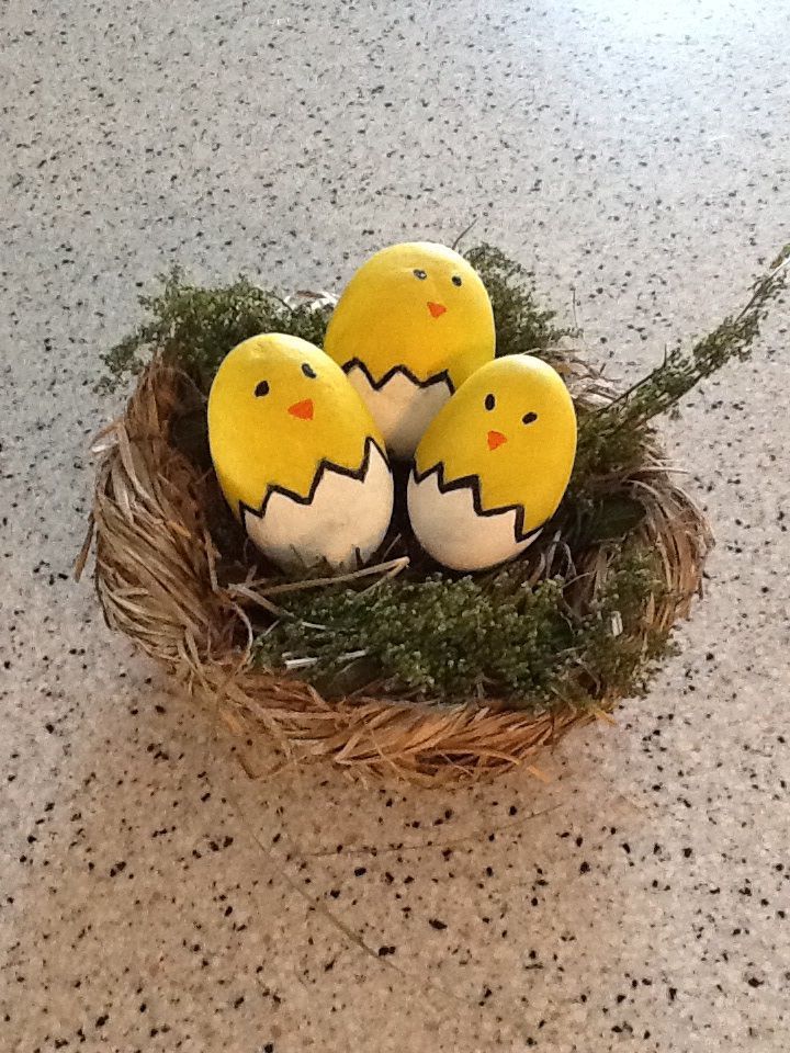 720x960 Chicks From Painted Rocks Use White Eggs For Painted Easter Eggs - White Chicks Painting