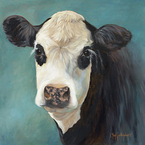 White Cow Painting at PaintingValley.com | Explore collection of White ...