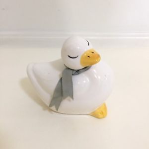 300x300 Vintage Hand Painted Porcelain Dancing White Duck Figurine Wearing - White Duck Painting
