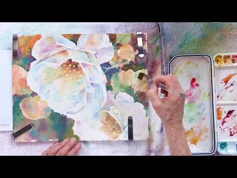 480x360 Painting White Flowers - White Flower Painting