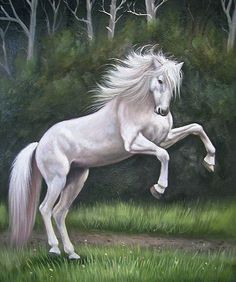 Jesus On A White Horse Painting at PaintingValley.com | Explore ...