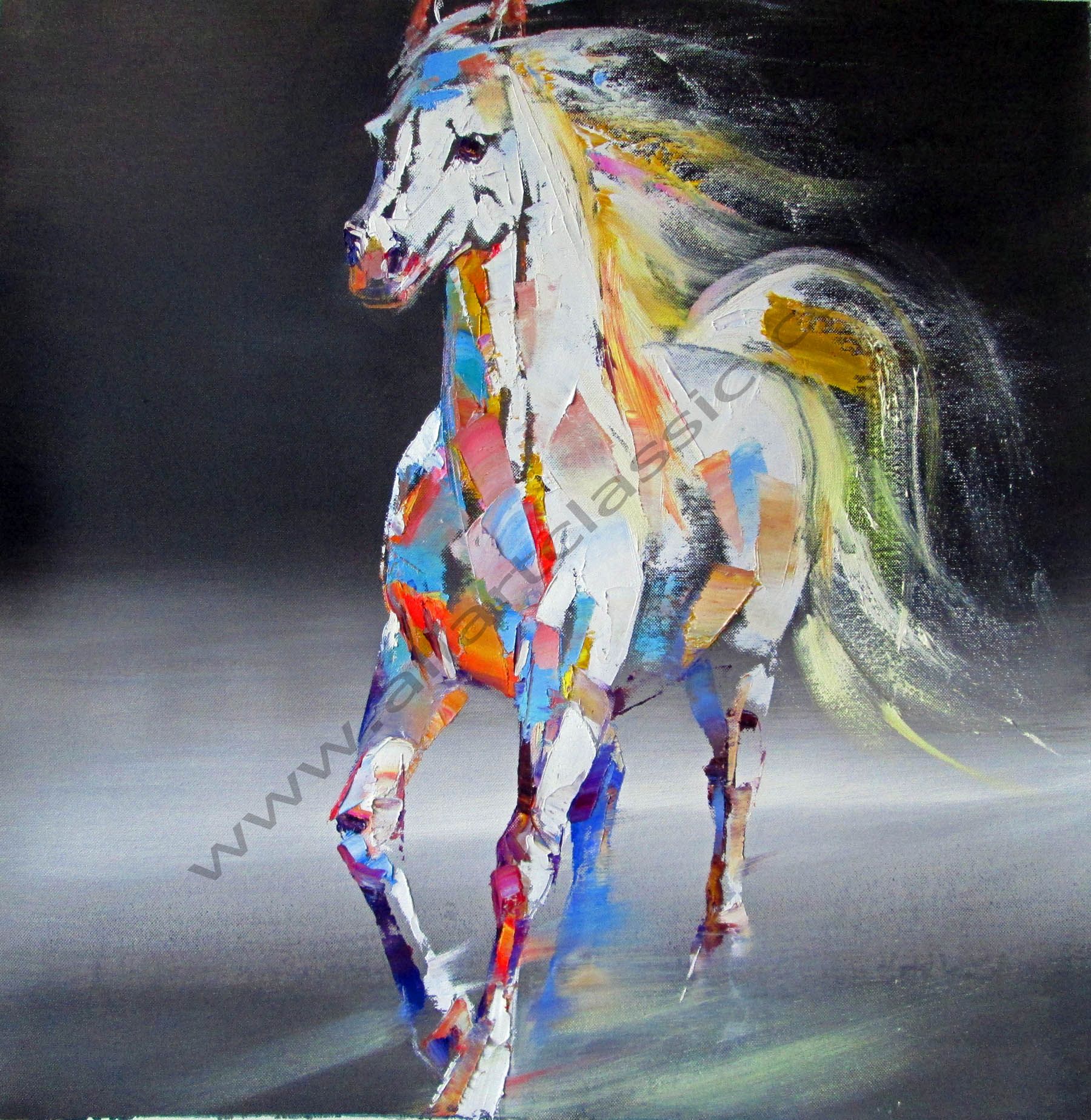 1800x1848 Cheap Paintings For Sale - White Horse Painting