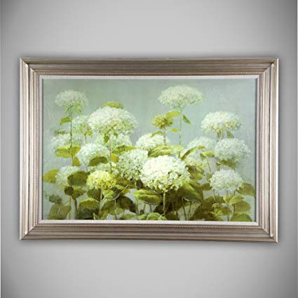 425x425 Masterpieces White Hydrangea Garden, Premium Hand - White Hydrangea Painting