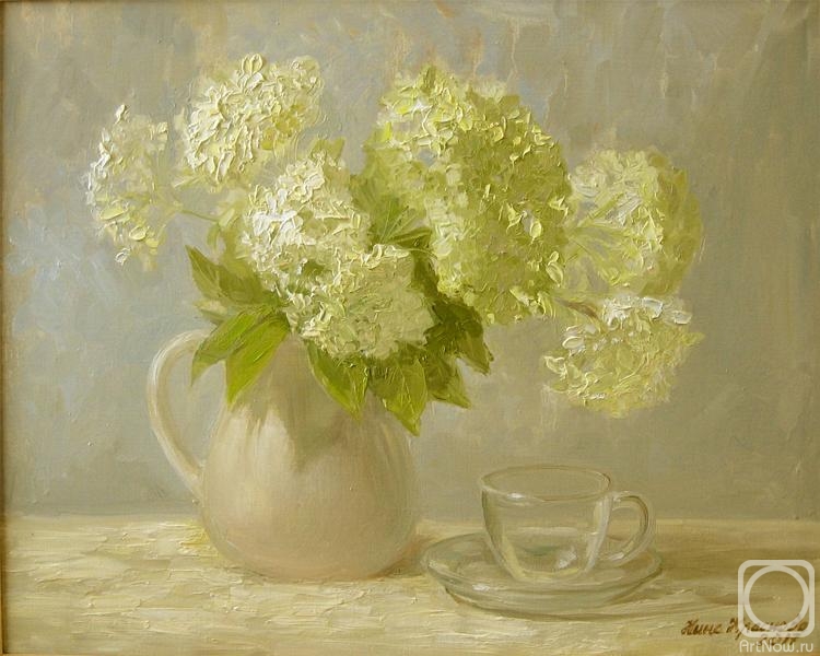 750x600 Painting Buy On Artnow.ru - White Hydrangea Painting