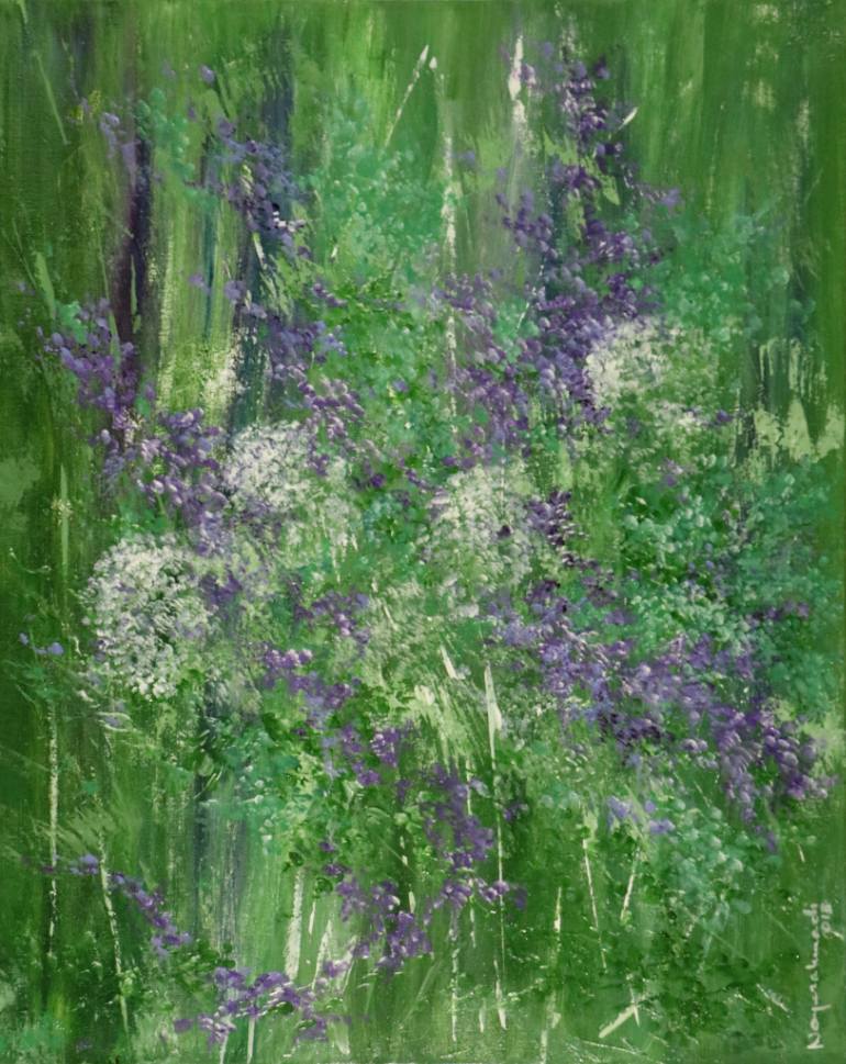 770x969 Saatchi Art White Hydrangea Painting By Hassan Nayerahmadi - White Hydrangea Painting