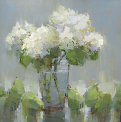 239x240 White Hydrangeas And Pears By Barbara Flowers Art Ideas - White Hydrangea Painting