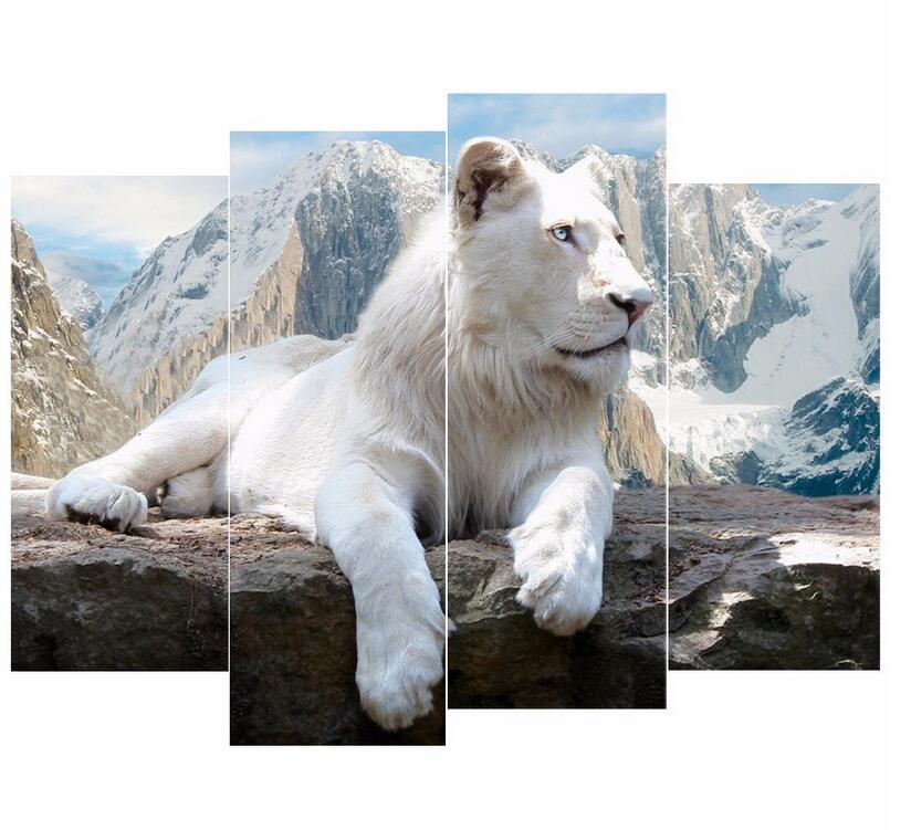 White Lion Painting