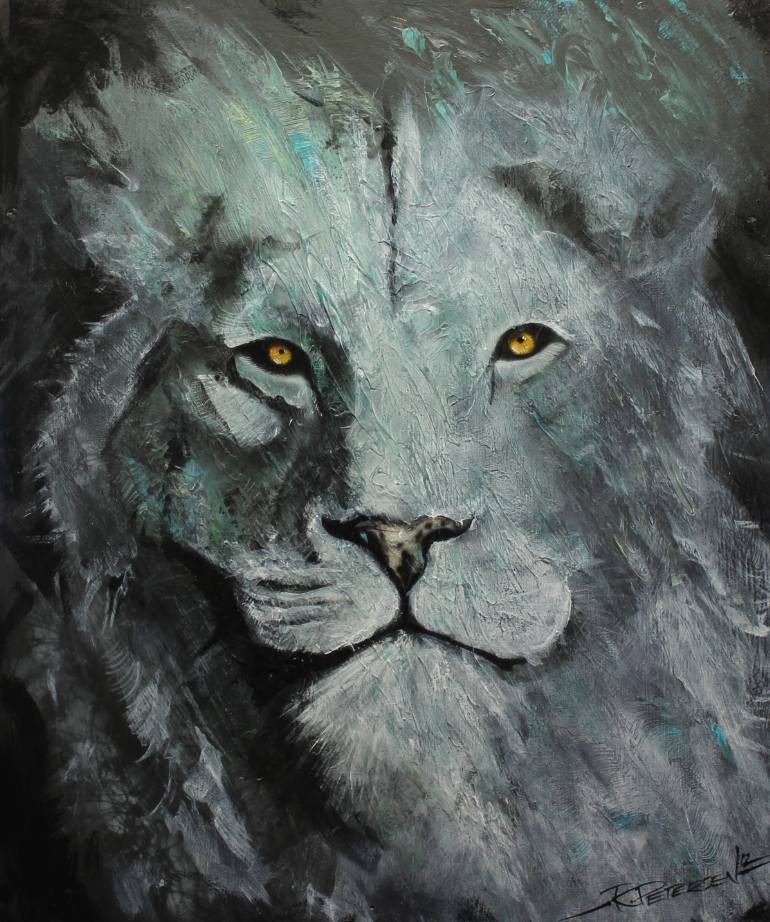 White Lion Painting At Explore Collection Of White