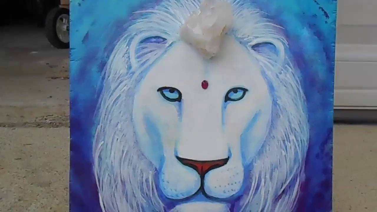 1280x720 The Orion White Lion Masters - White Lion Painting