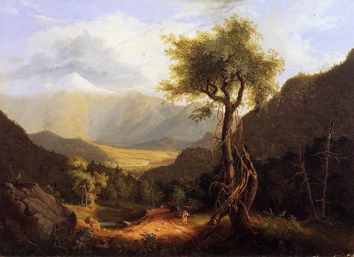 1139x828 Thomas Cole View In The White Mountains Painting - White Mountain Painting