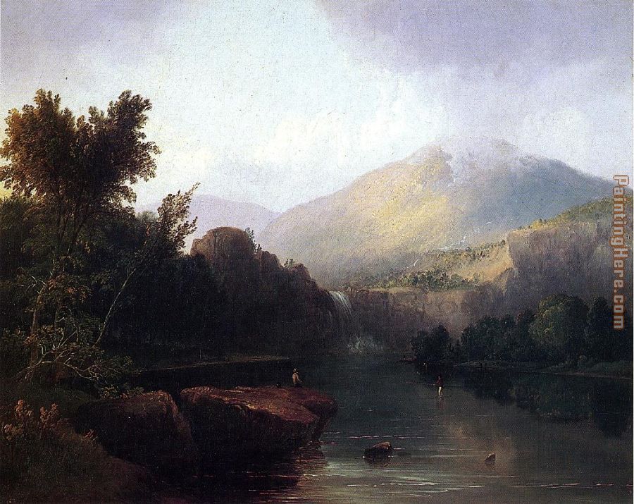 900x715 Thomas Doughty A Lake In The White Mountains Painting Anysize 50 - White Mountain Painting
