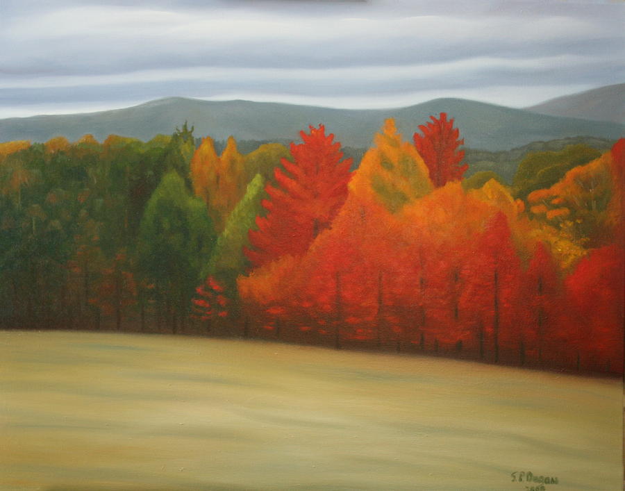 900x707 White Mountain Highway Painting By Stephen Degan - White Mountain Painting