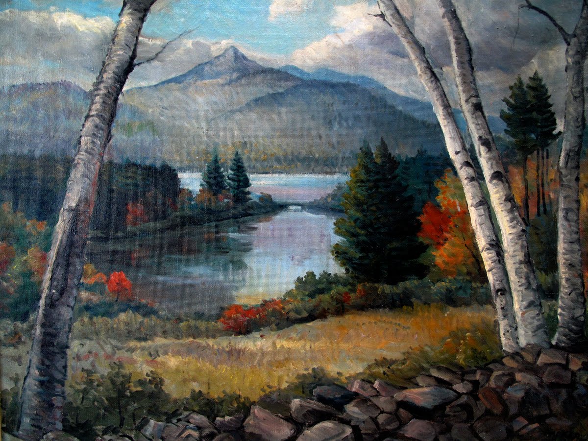 1200x900 White Mountain Sojourn 4 27 10 Mountains And Art - White Mountain Painting