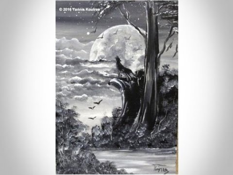 480x360 Wolf - White Painting