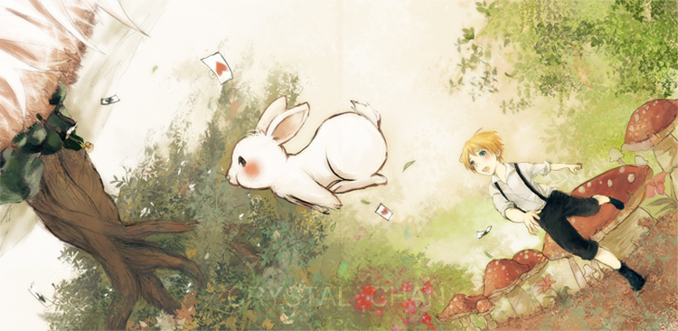 White Rabbit Painting