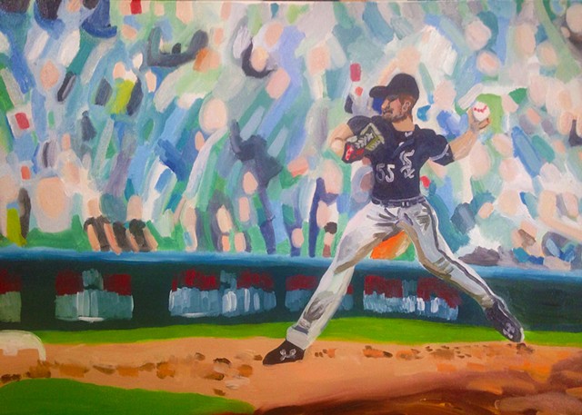 640x457 M. Samantha Art - White Sox Painting