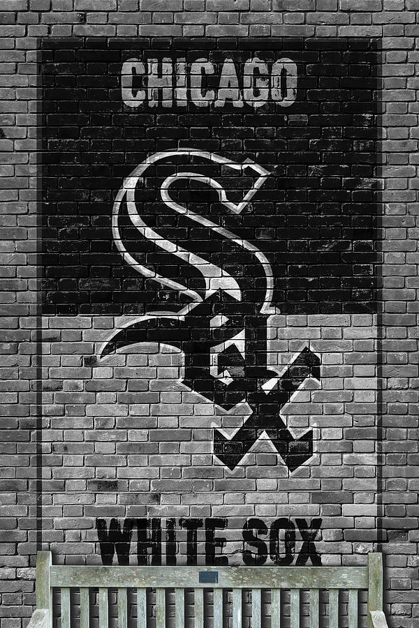600x900 Chicago White Sox Brick Wall Painting By Joe Hamilton - White Sox Painting