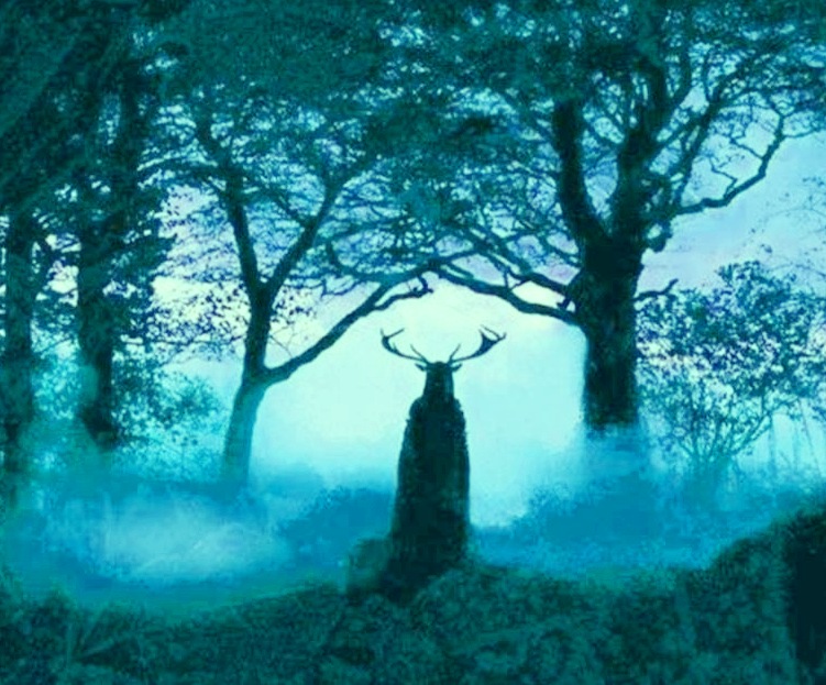 751x623 The Green Men, The White Stag, And The Rebirth Of Gaia's Divine - White Stag Painting