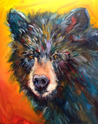 391x495 Artoutwest Diane Whitehead Wildlife Art Oil Painting Original - Whitehead Painting