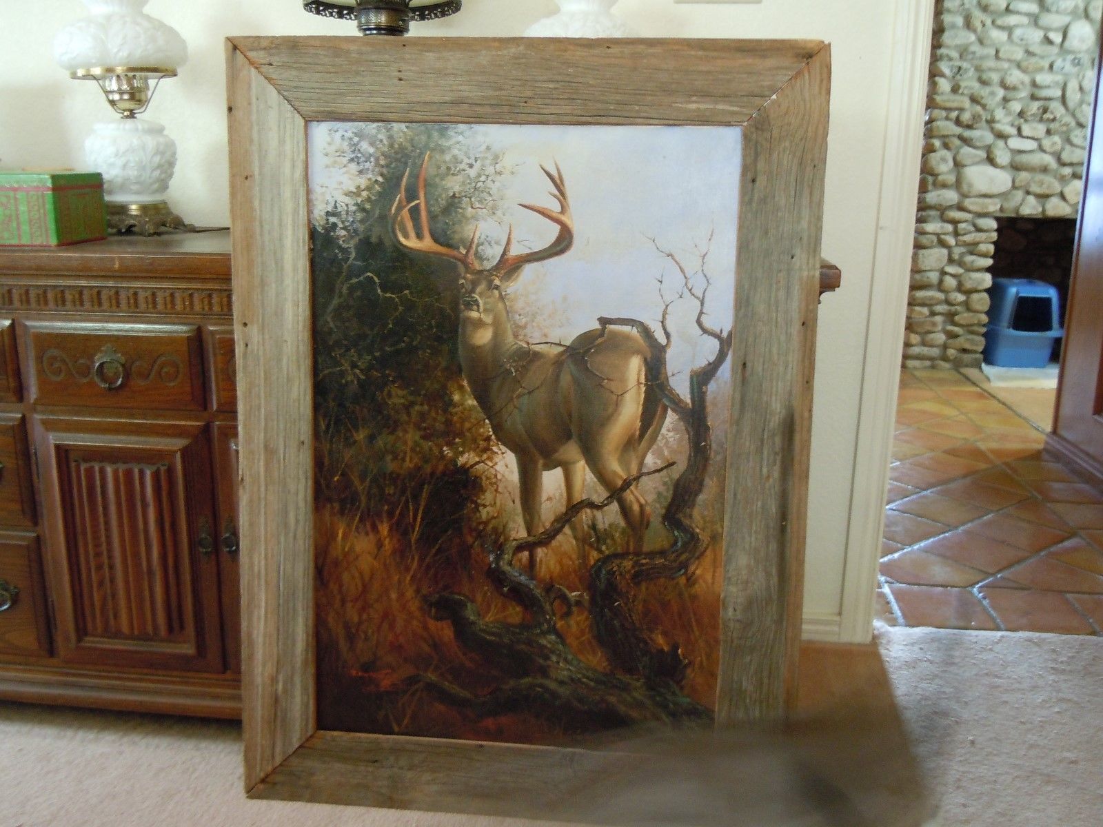 1600x1200 Don Keller Original Oil Painting On Canvas 24x36 Trophy - Whitetail Painting