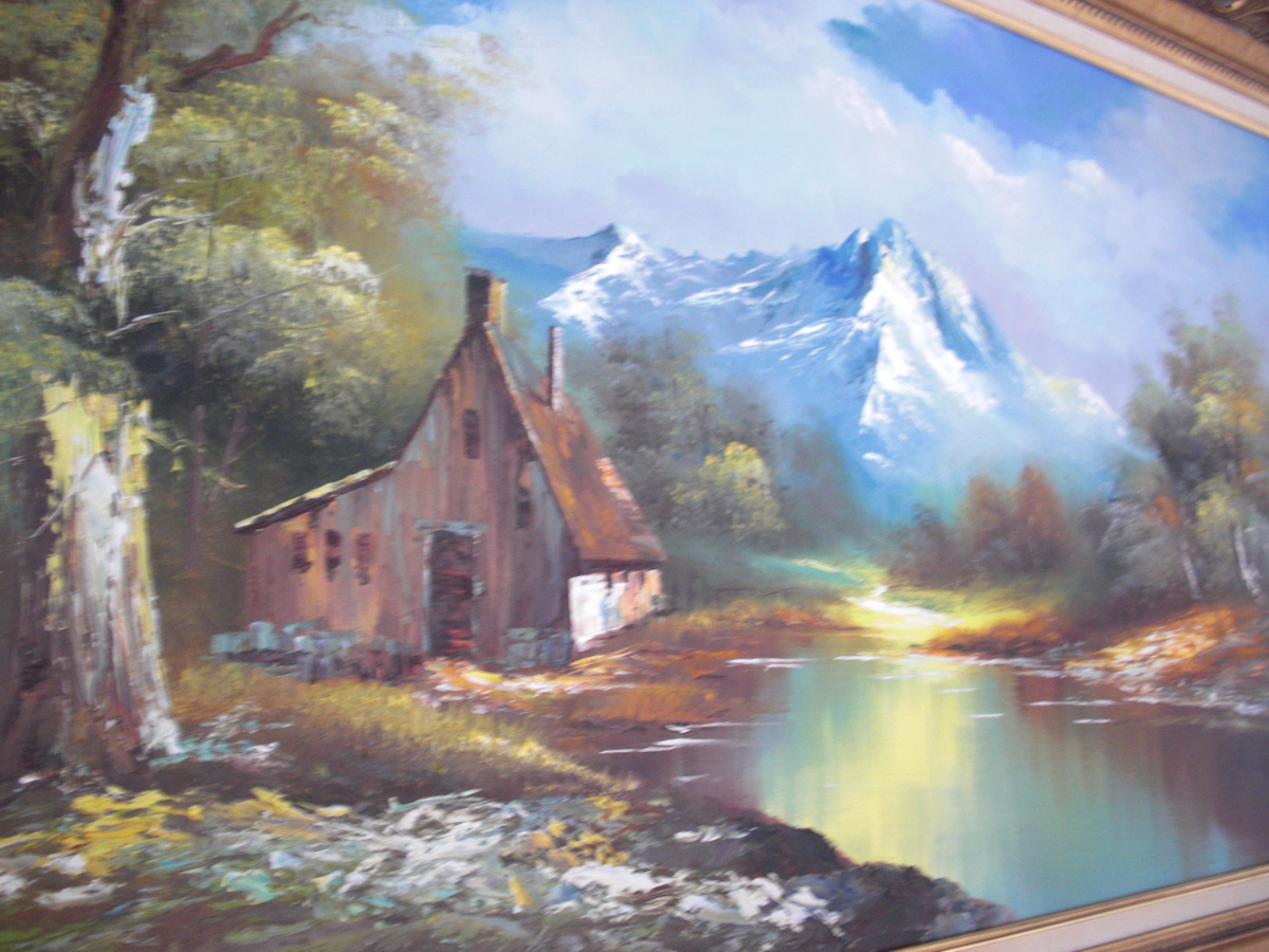 1200x900 Vintage G.whitman Beautiful Landscape Oil Painting Collectors Weekly - Whitman Painting