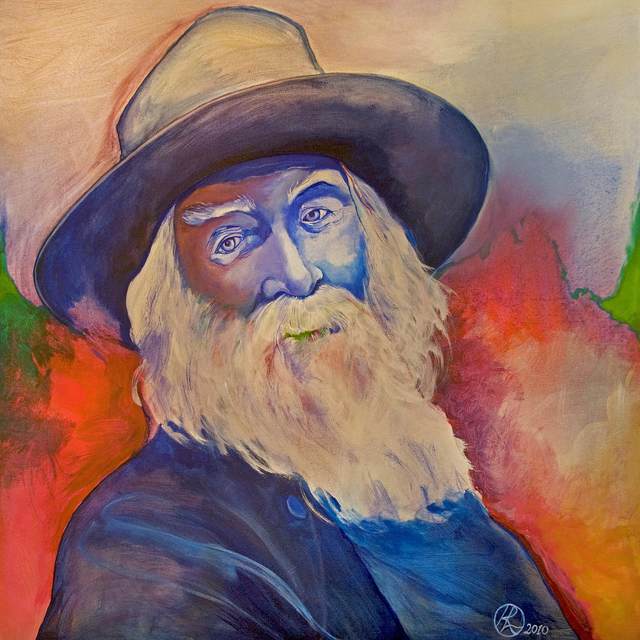 900x900 Walt Whitman Painting By Robert Lacy - Whitman Painting