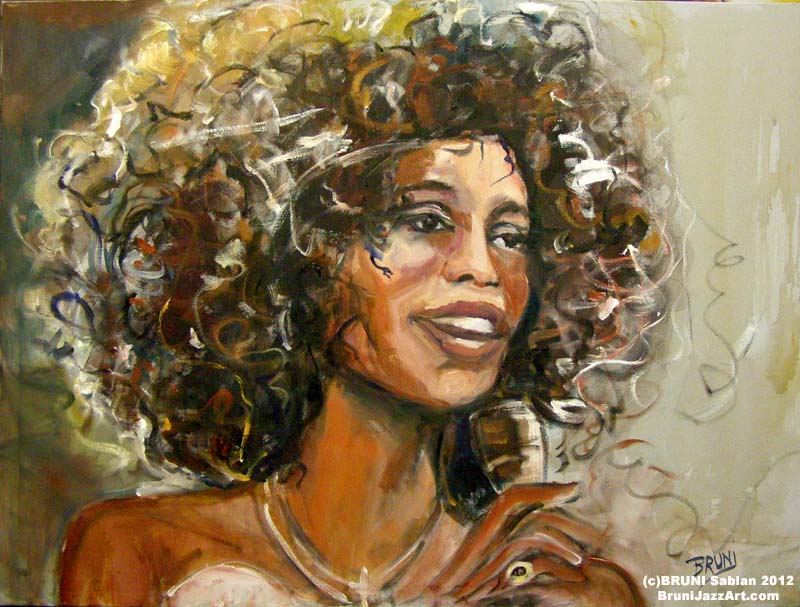 800x607 Whitney Houston - Whitney Houston Painting