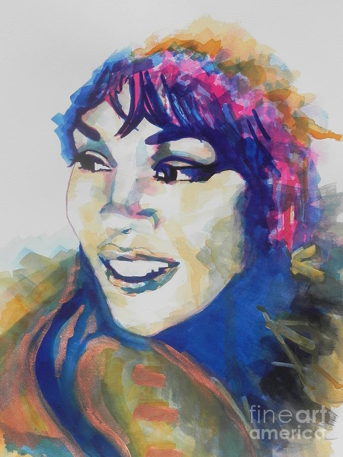 675x900 Whitney Houston Painting By Chrisann Ellis - Whitney Houston Painting