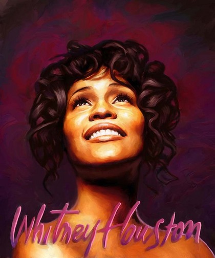 420x504 Whitney Houston Tribute Painting - Whitney Houston Painting