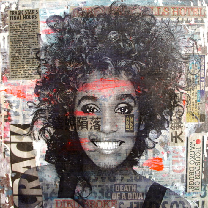 700x700 Whitney Houston - Whitney Houston Painting